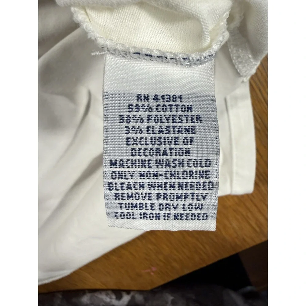 Polo Golf Ralph Lauren Performance Stretch Polo‎ Shirt Men's 2XL White SS Peru